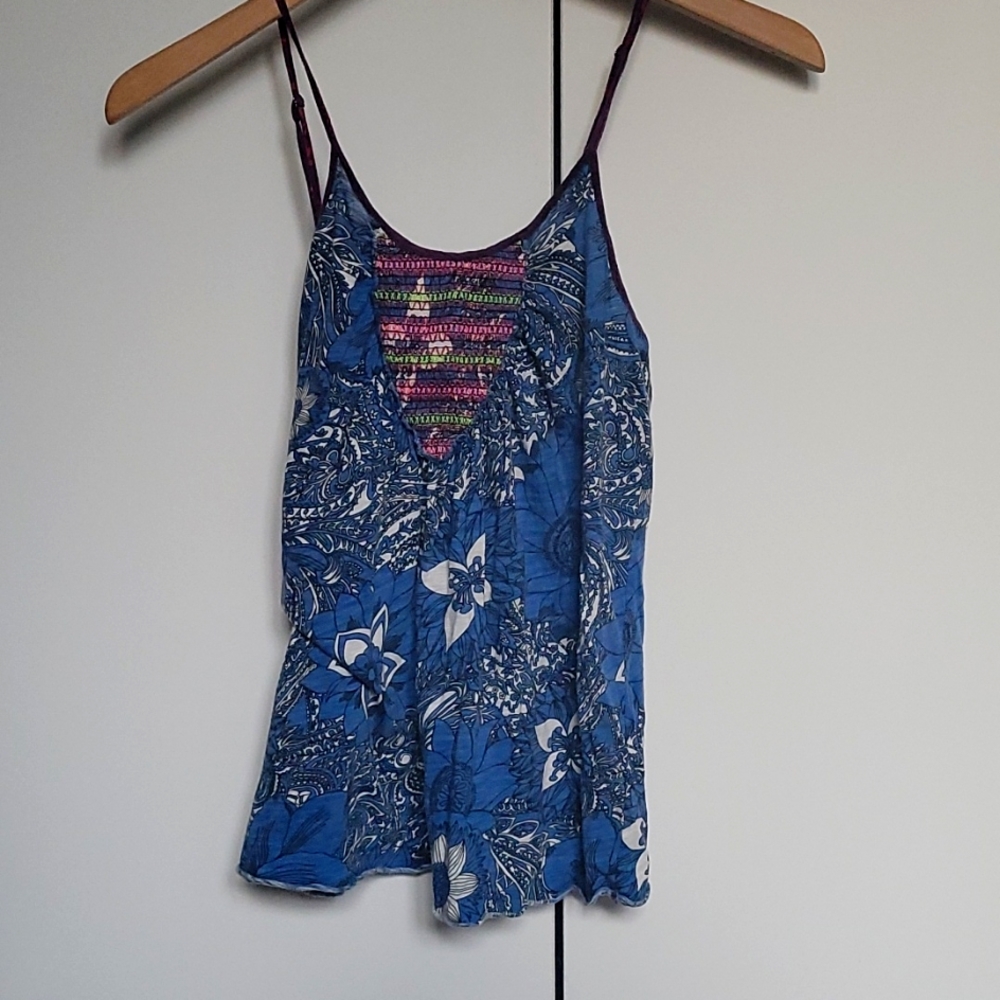 Free People  smocked front noho tank top xs